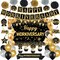 31PC- Happy Workiversary Party Decorations for Men Women (Black Gold)